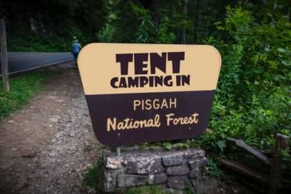 Tent camping time in Pisgah National Forest