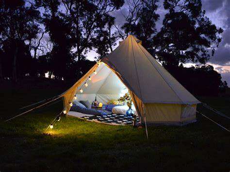 use colors to make tent more attractive