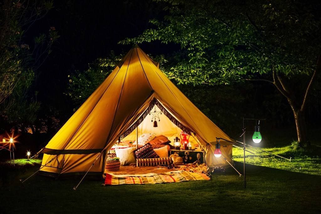 Use Lighting to Create Ambiance in camp