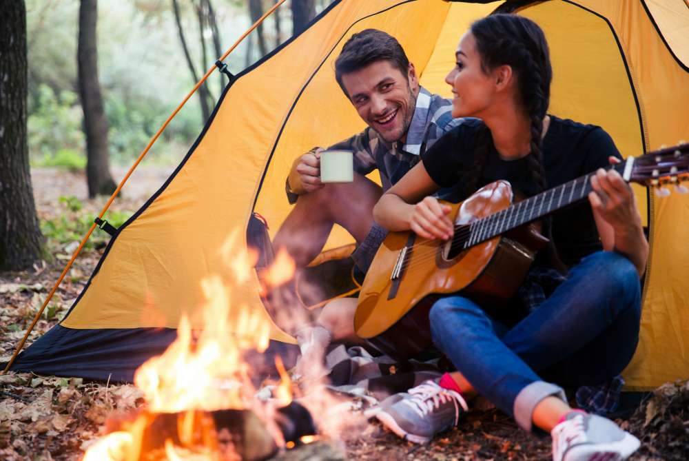 couple exploring and connecting with nature