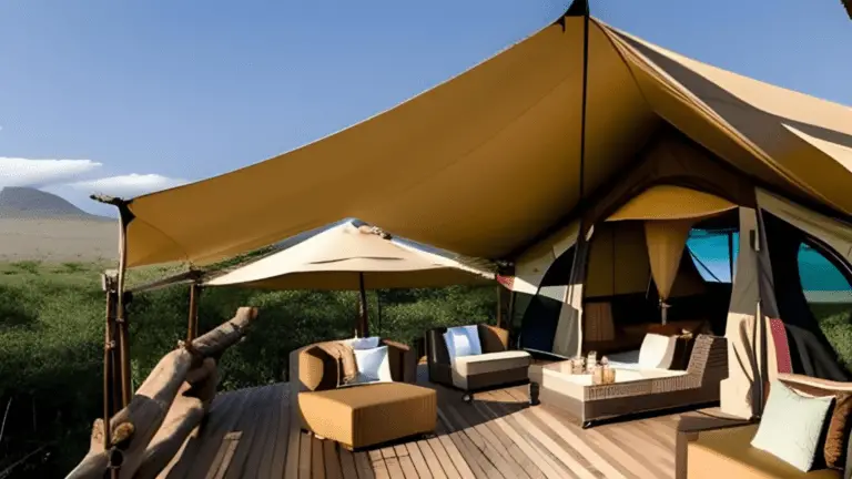 Luxury camping at saseka tented camp