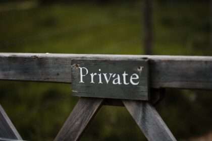 picture showing private property.