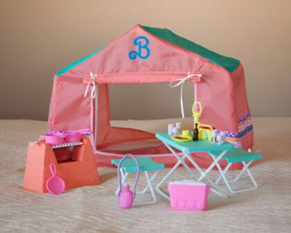 A beautiful tent setup of barbie
