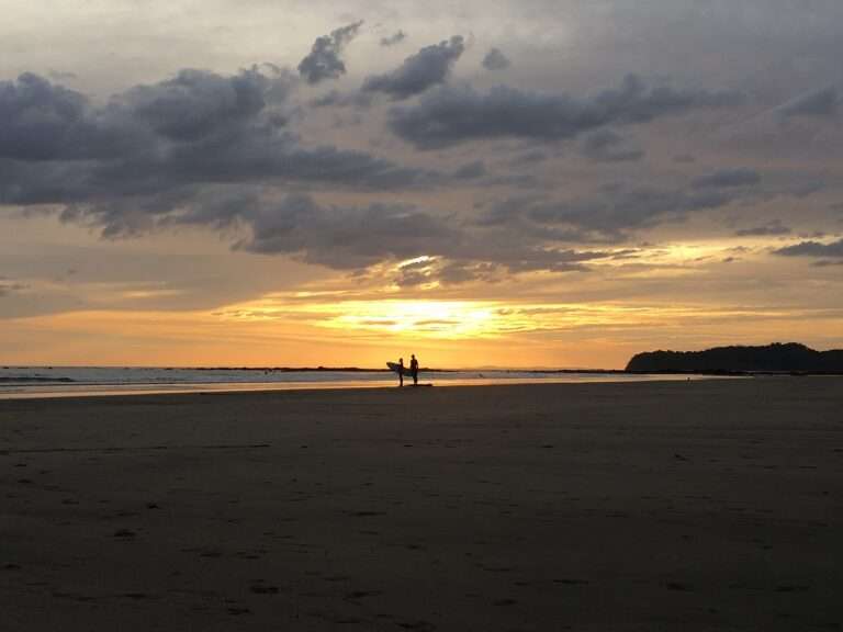 Two People Enjoying in Panama Beach