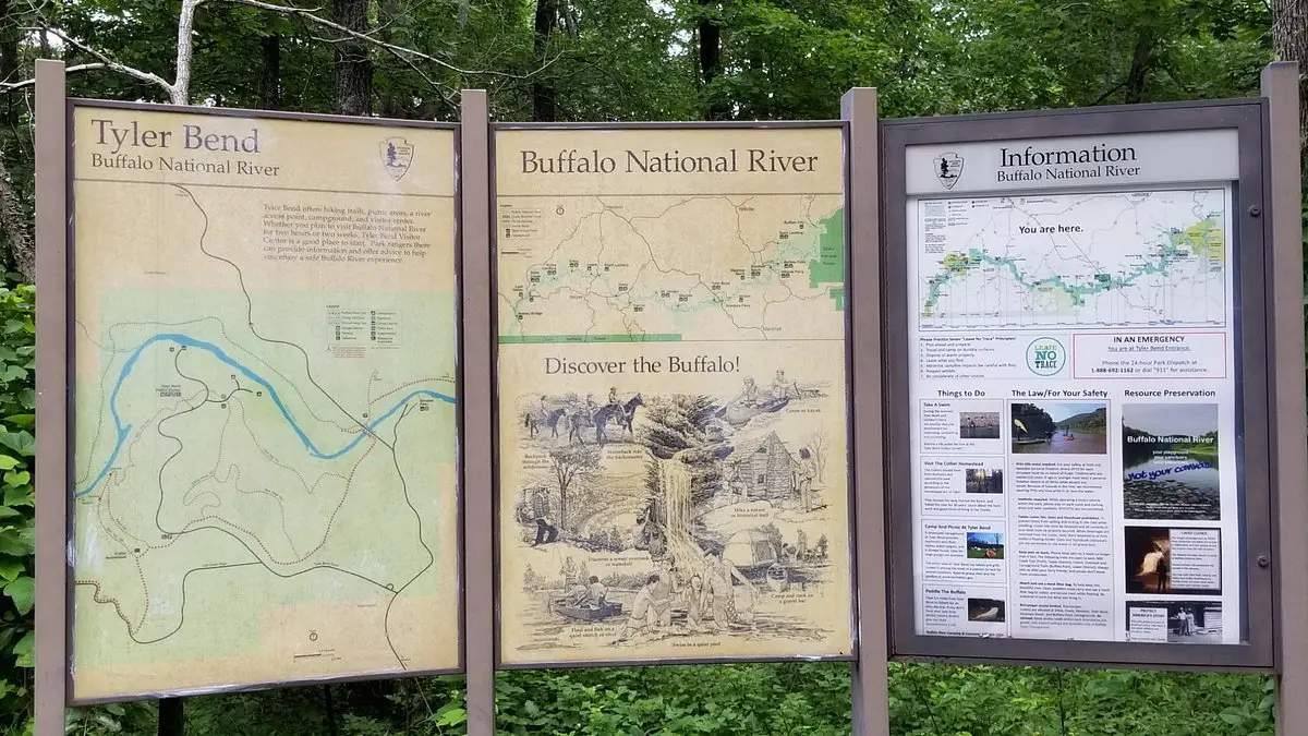 Buffalo National River Direction for Camping Spots in Arkansas