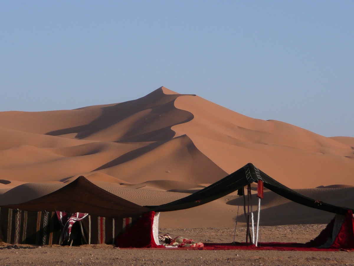 Off Grid Desert Camping Location in  Morroco